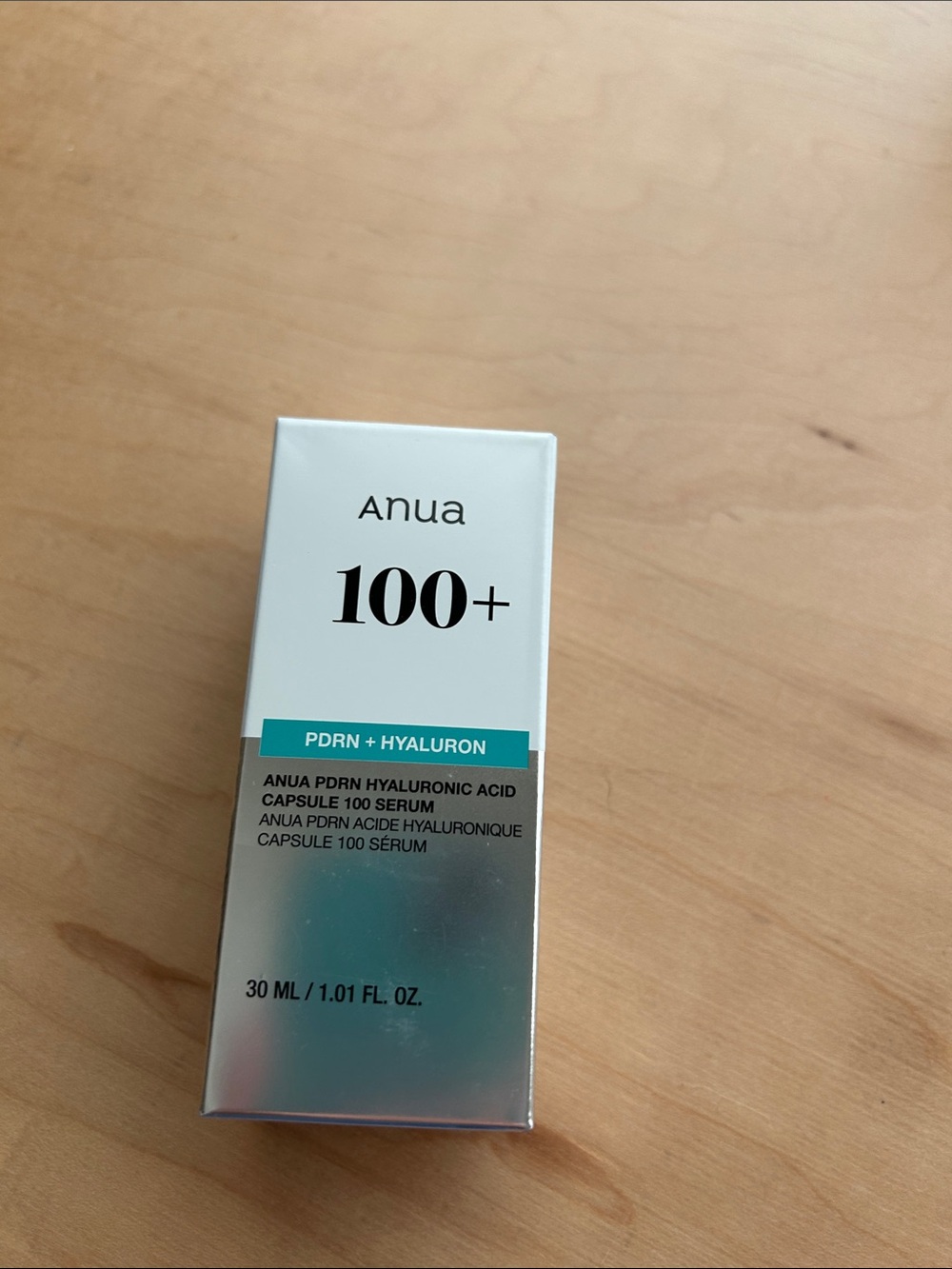 Anua 100+ PDRN + Hyaluron Serum — White with Teal Accent